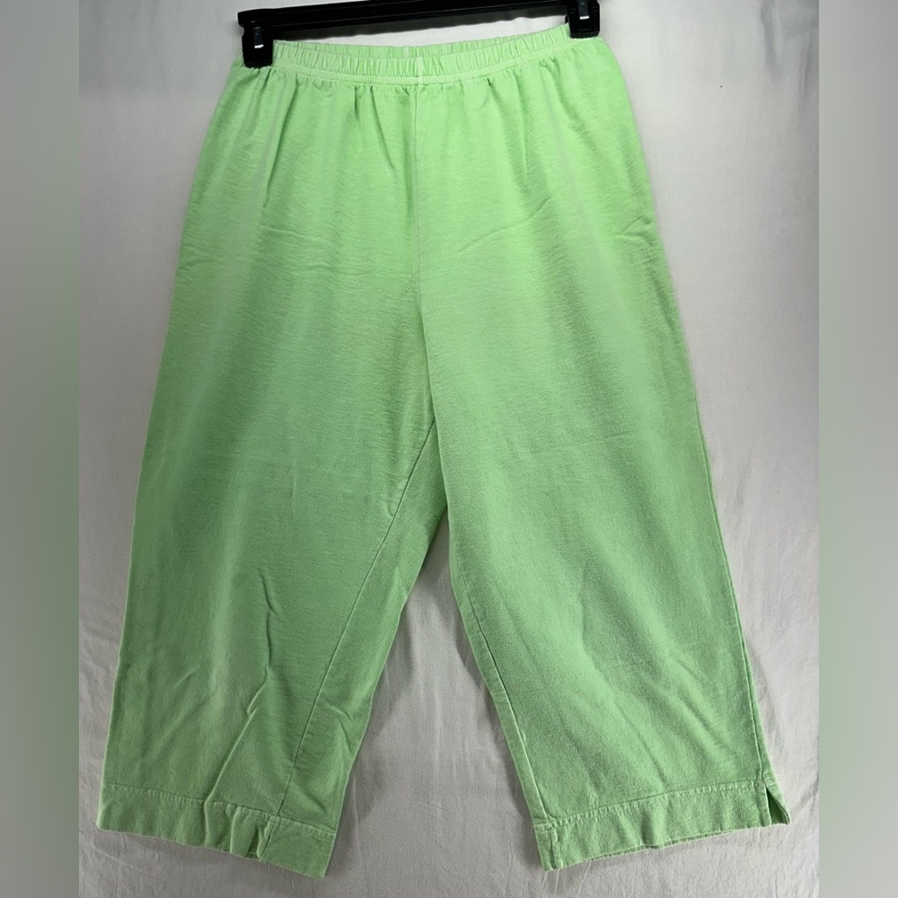 Vintage Fresh Produce Zaicca Capri Baggy Pants Elastic Waist Made USA M Flaw